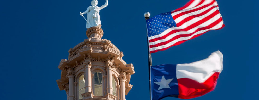 The Texas State Capitol Building in Austin, Texas.
