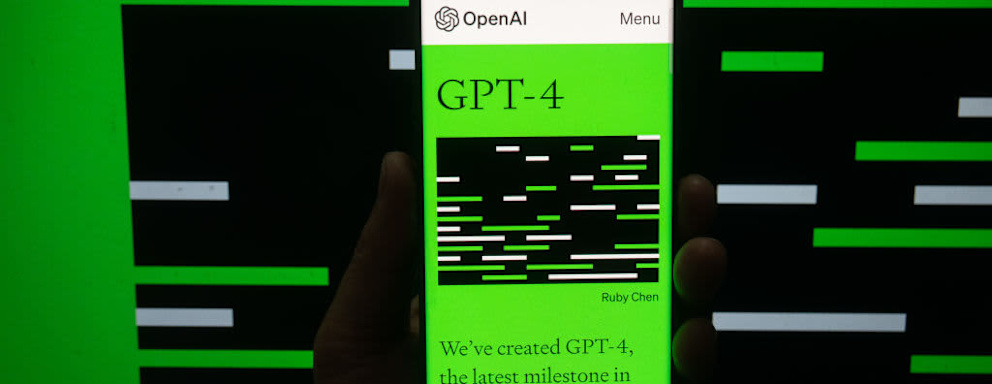 SHANGHAI, CHINA - MARCH 15, 2023 - A young man visits and tries out OpenAi's new GPT-4 in Shanghai, China, March 15, 2023. On March 14 Eastern time, OpenAI officially announced the launch of the large multimodal model GPT-4. This is the latest in its line of AI language models that power applications such as ChatGPT and the new Bing. (Photo credit should read CFOTO/Future Publishing via Getty Images)