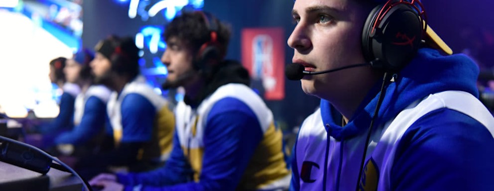 WINTER PARK, FL - JUNE 14: Type of Warriors Gaming Squad plays against T-Wolves Gaming during The Ticket Tournament of the NBA 2K League on June 14, 2019 at The Fortress at Full Sail University in Winter Park, Florida. NOTE TO USER: User expressly acknowledges and agrees that, by downloading and/or using this photograph, user is consenting to the terms and conditions of the Getty Images License Agreement. Mandatory Copyright Notice: Copyright 2019 NBAE (Photo by Gary Bassing/NBAE via Getty Images)