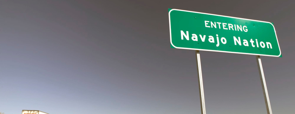 AZ, Sanders, Entering Navajo Nation sign