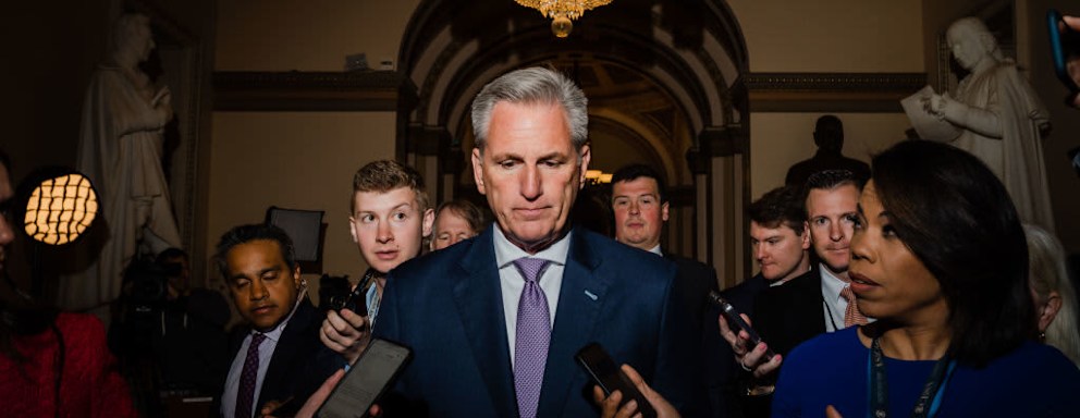 Speaker McCarthy announces Limit., Save, Grow Act on Capitol Hill