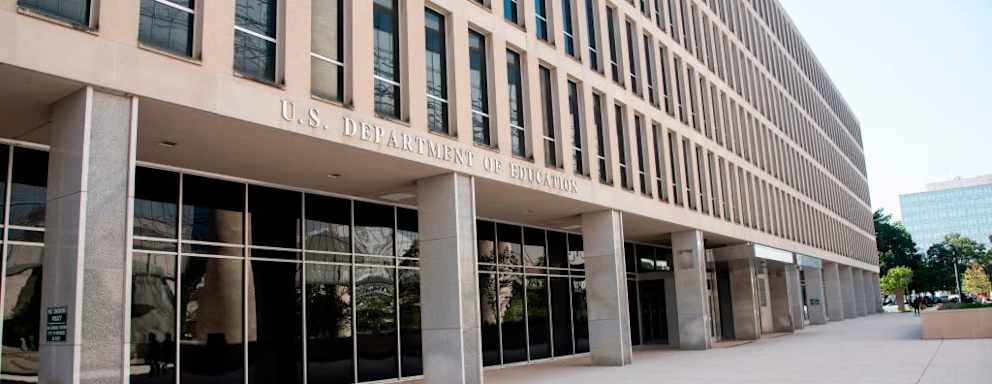 Exterior of the US Department of Education building in Washington, DC.