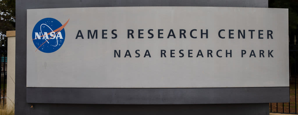 NASA Ames Research Center sign in California