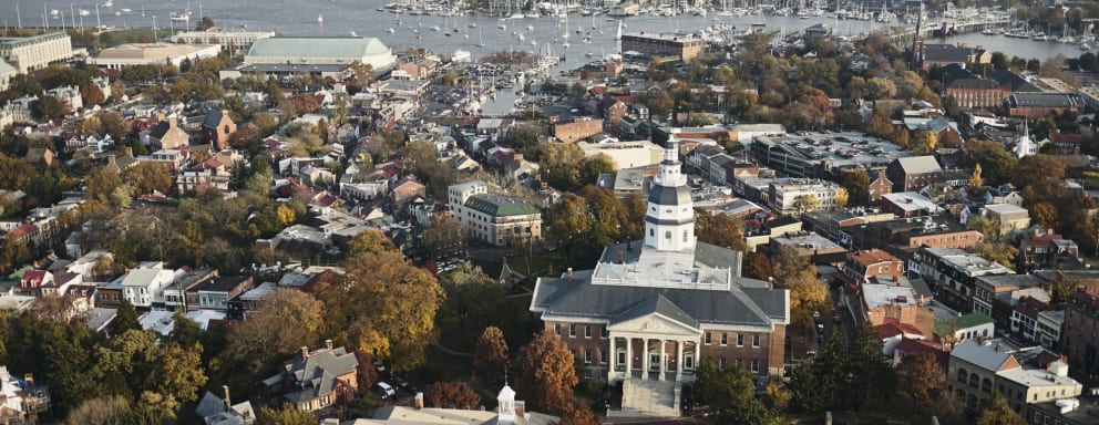 Annapolis, Maryland aerial view