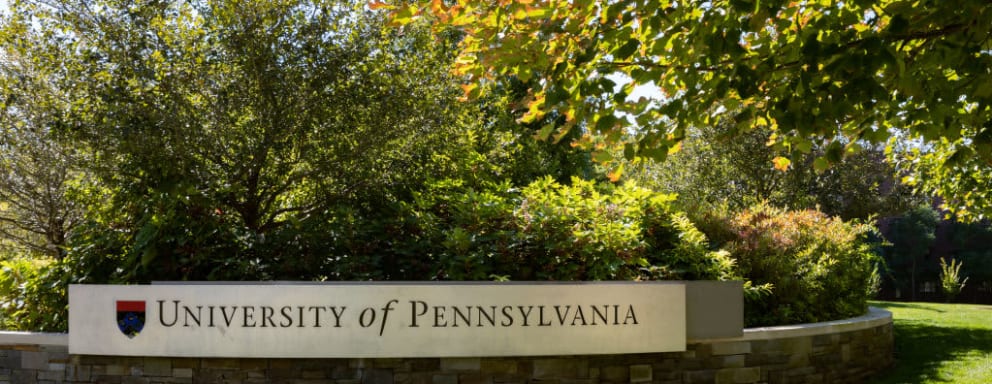 University of Pennsylvania sign