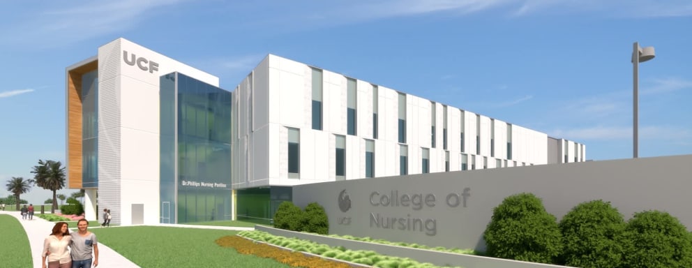 Computer generated image of new school