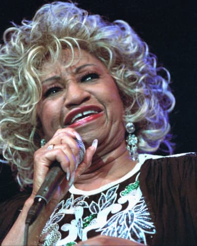 A portrait of Celia Cruz