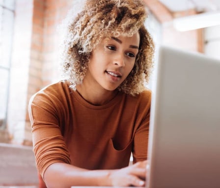 Woman working at the office