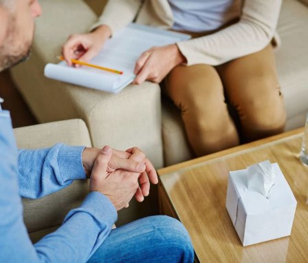 Box of tissue on coffee table