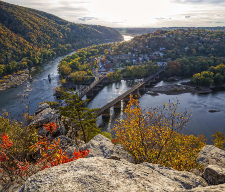 Harpers Ferry, West Virginia in autumn