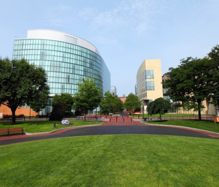 Northeastern University in Boston on a sunny day