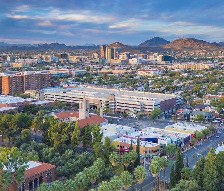 Aerial view of University of Arizona