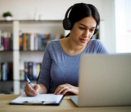 Young woman working from home. Image Credit: damircudic / E+ / Getty Images