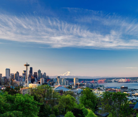 Seattle, Washington skyline at daytime