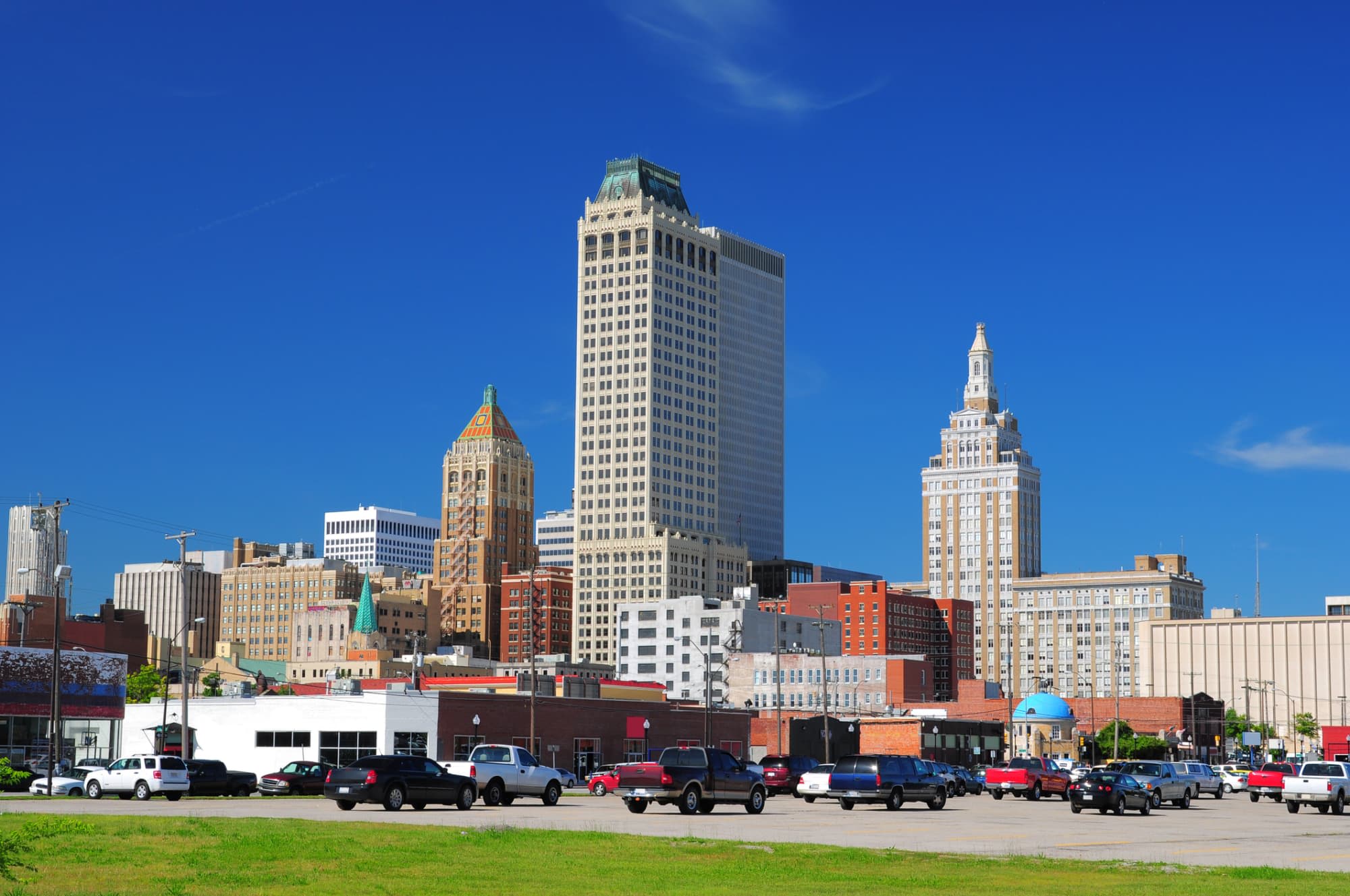 Downtown skyline in Tulsa, Oklahoma