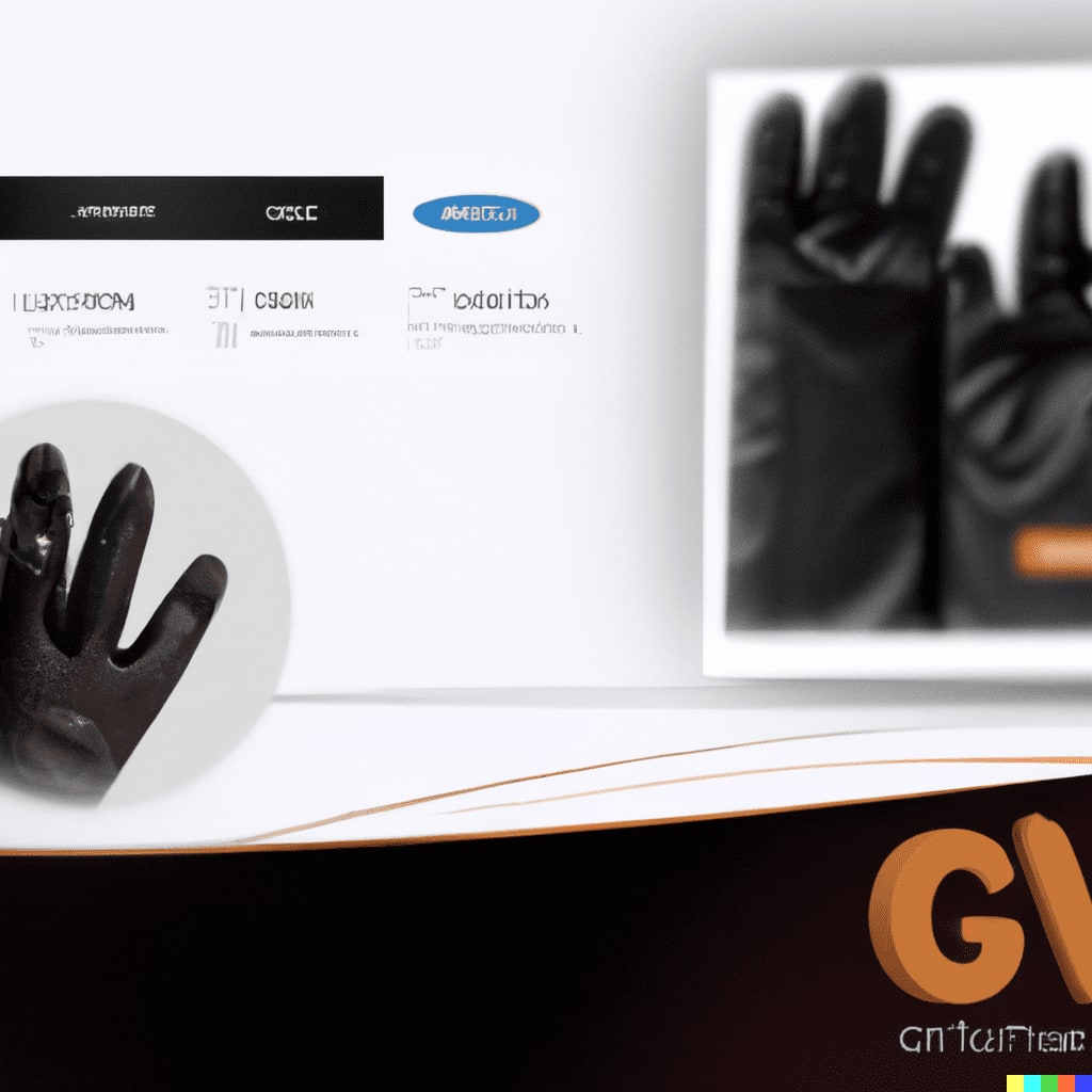 Fourth AI generated glove ad.