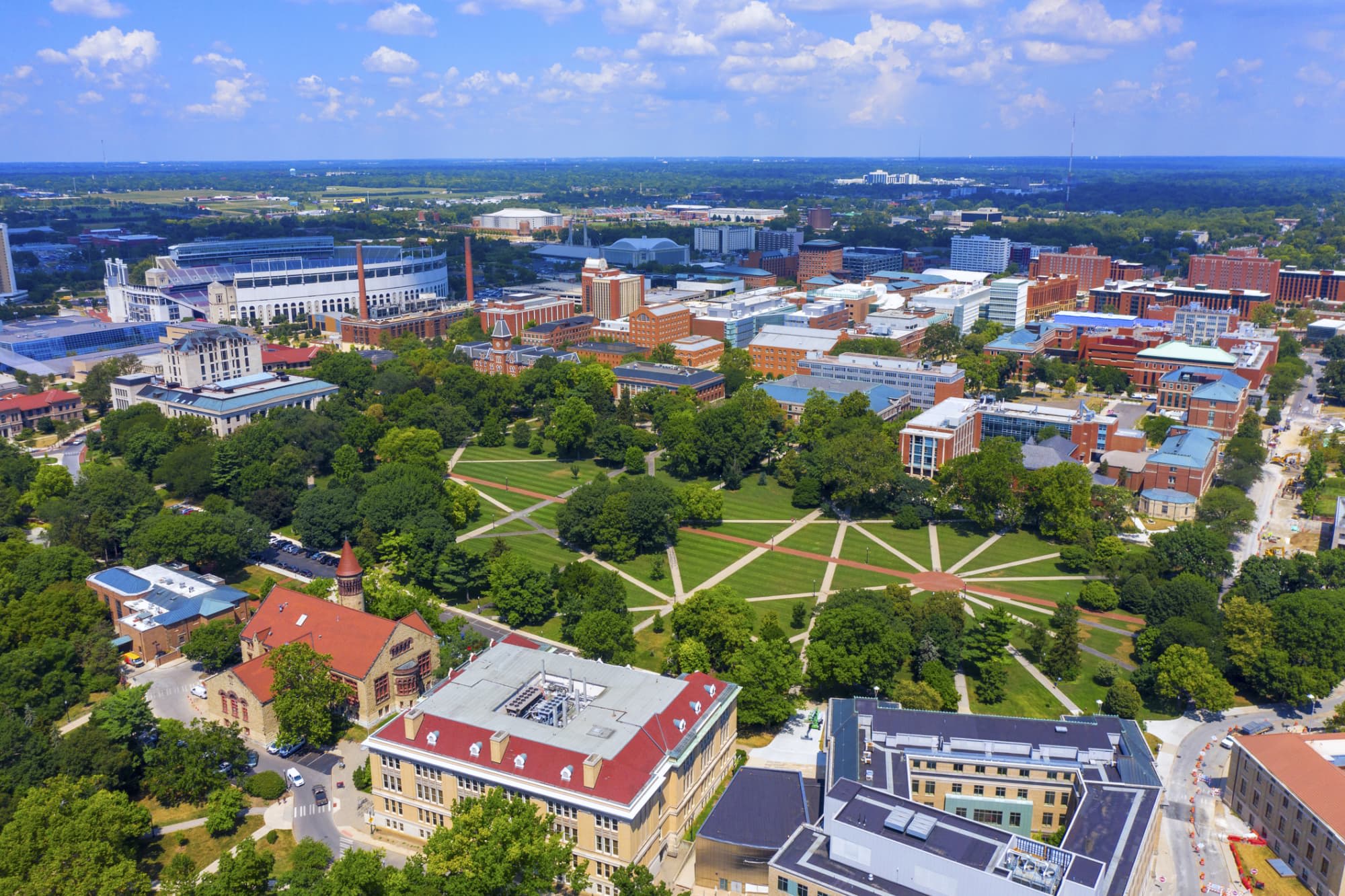 The Ohio State University campus in Columbus, Ohio