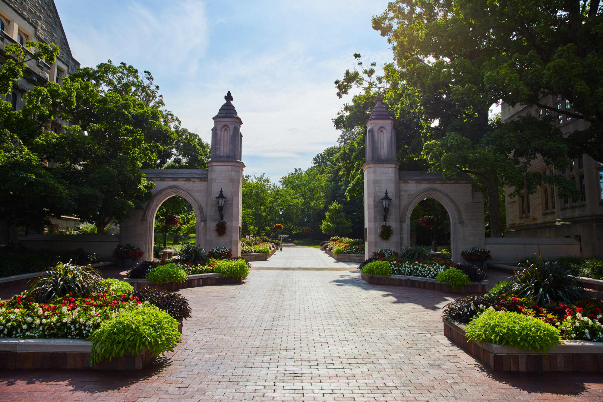 Sample Gates on Indiana University Bloomington's campus