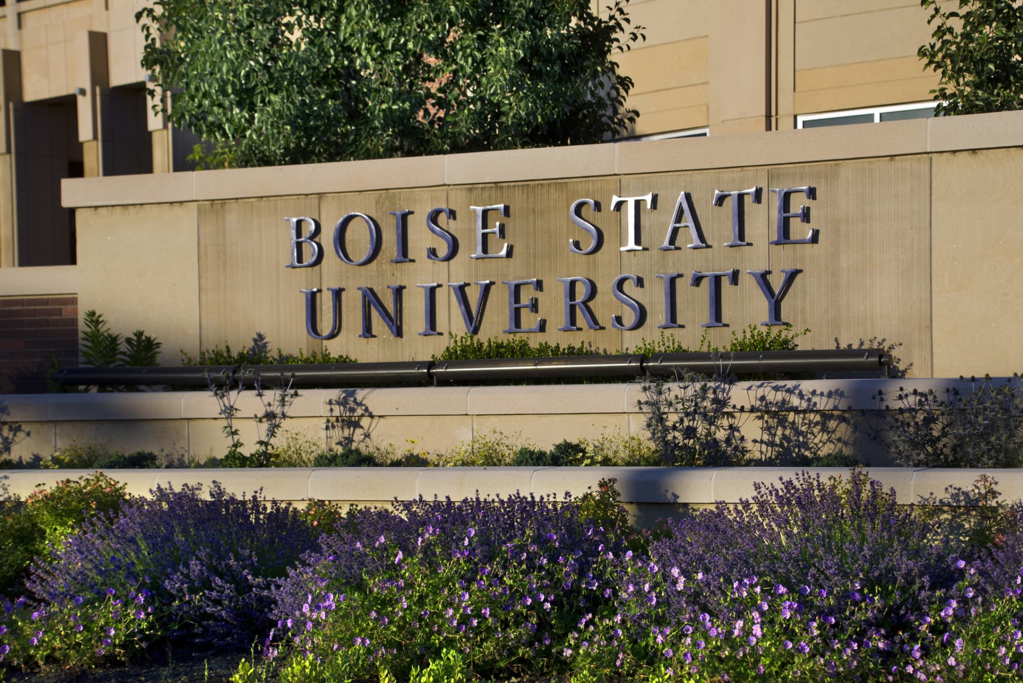 Boise State University campus sign