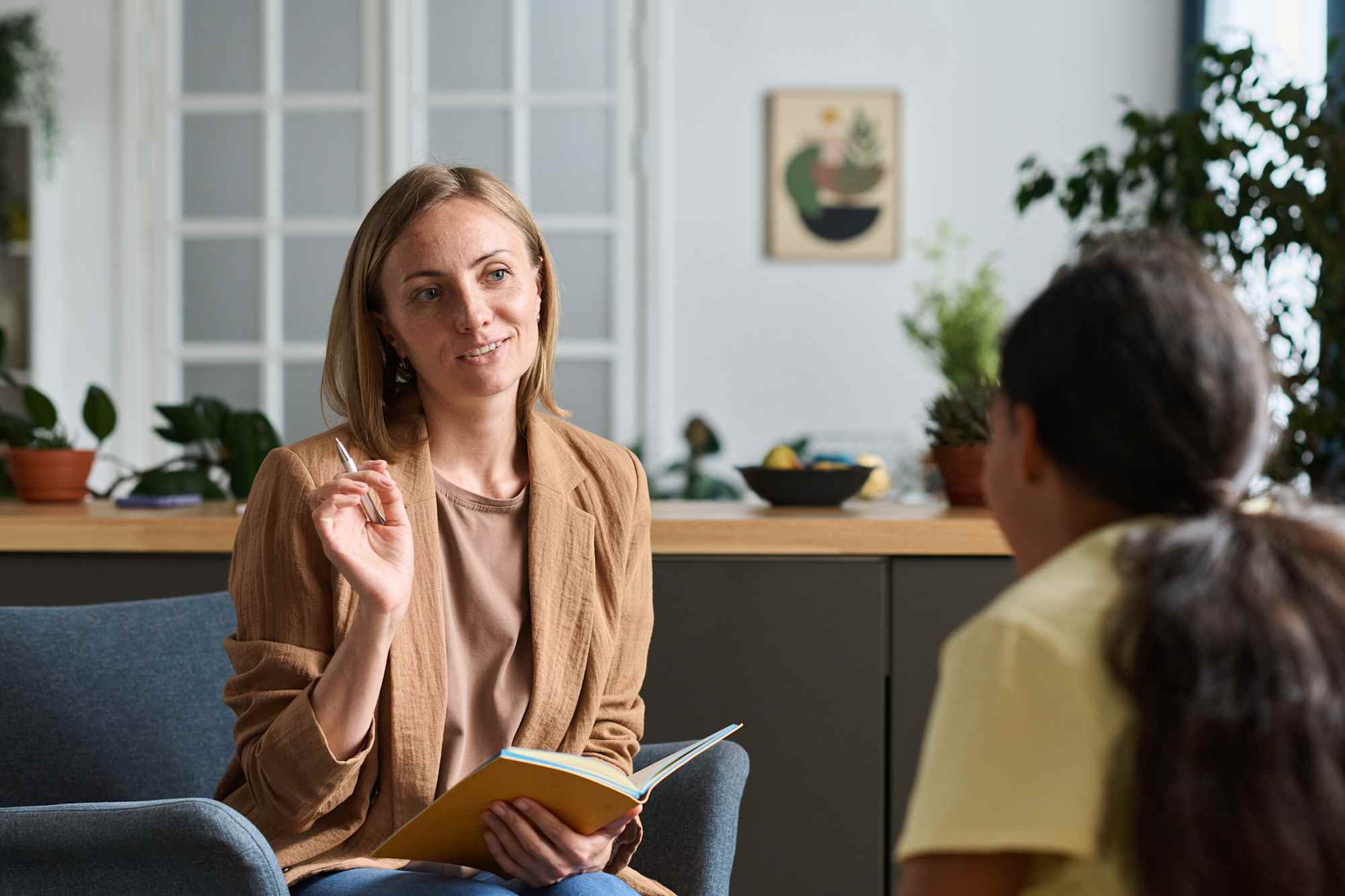 LCSW speaking to child