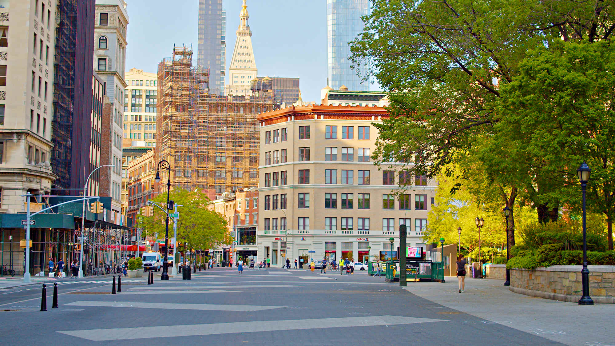 Manhattan street in New York City