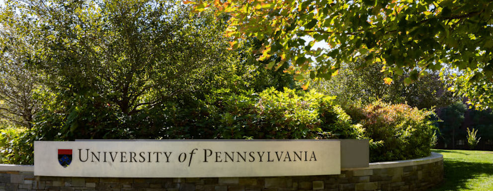 University of Pennsylvania sign