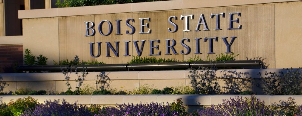 Boise State University campus sign