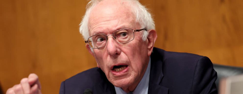 Chairman of the Senate Health, Education, Labor and Pensions Committee Sen. Bernie Sanders (I-VT) speaking during a meeting at the Dirksen Senate Office Building on October 18, 2023 in Washington, DC.