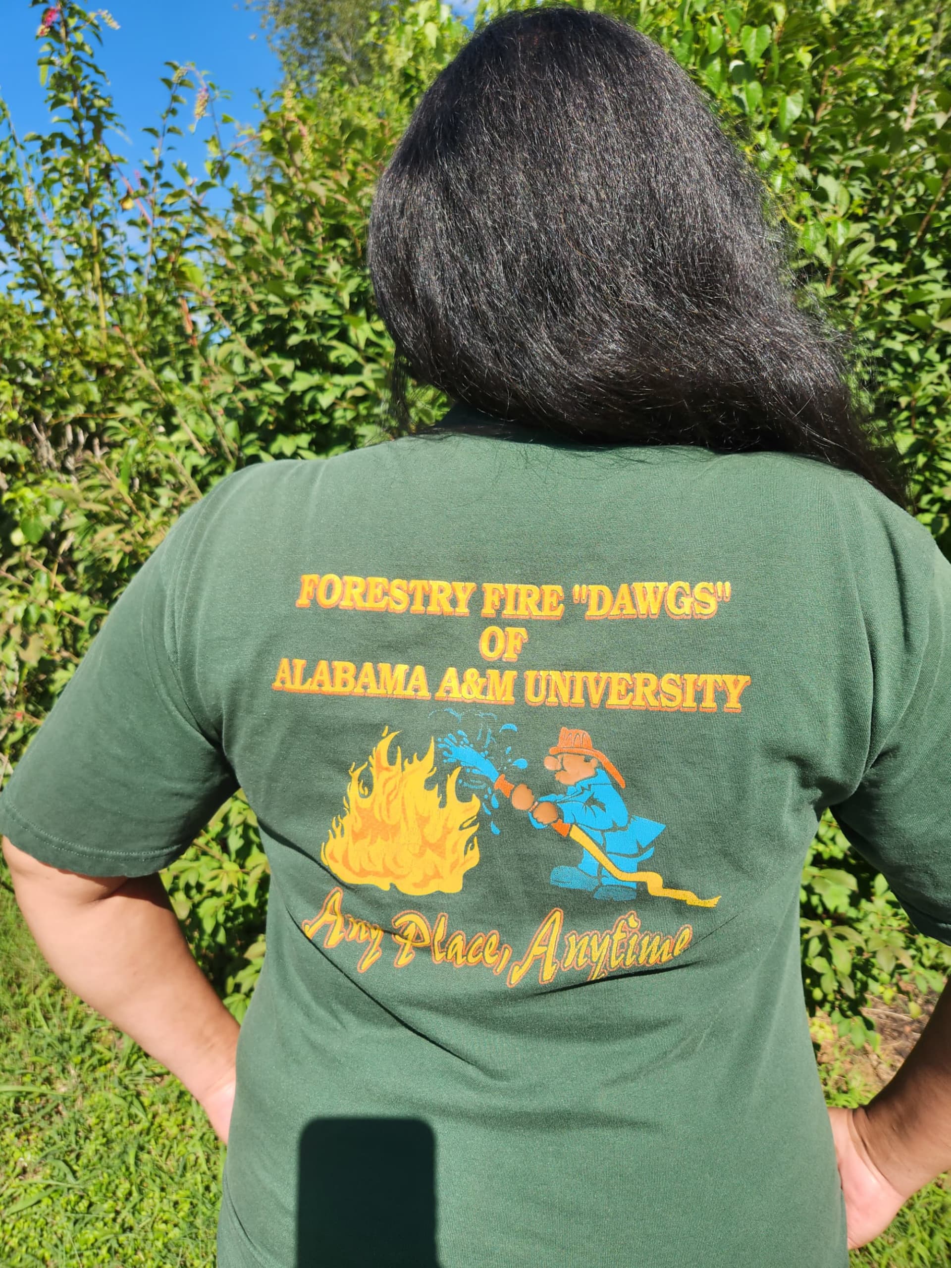 The back of the FireDawg program shirt.