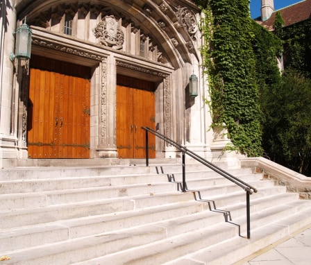 Doors of Alumni Memorial Building at Lehigh University