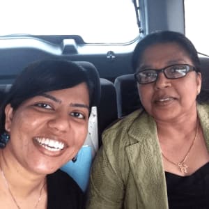 Portrait of Mariamma Mathew, RN and Daughter Swapna Varghese, APRN, FNP-C