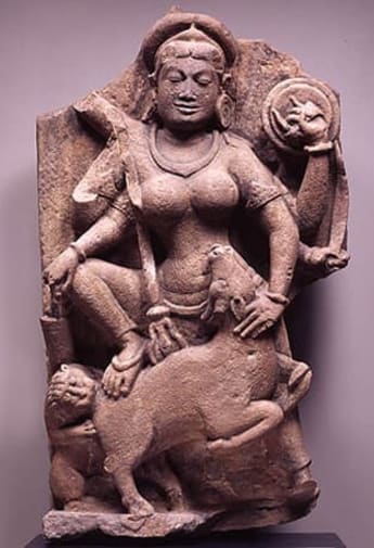 Durga Battling the Buffalo Demon