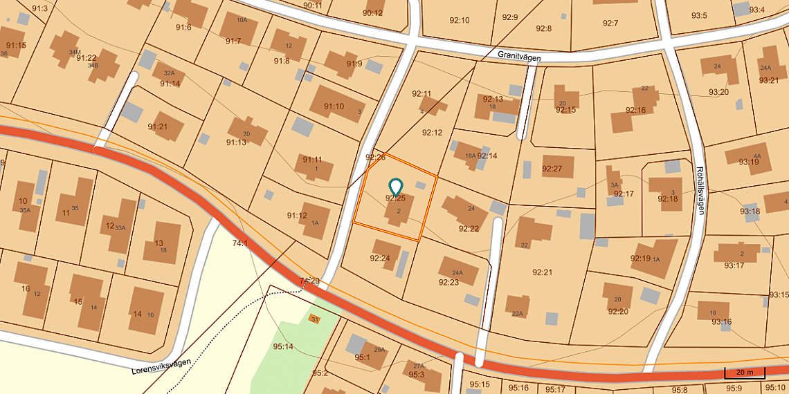 Bild från objektet Fastighetskarta