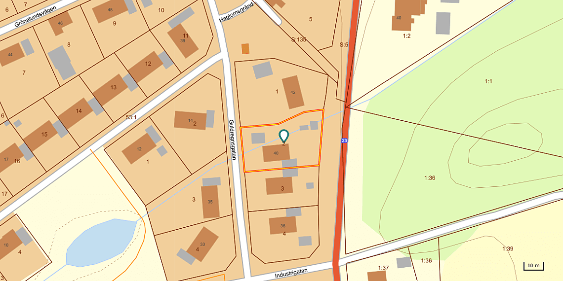 Bild från objektet Fastighetskarta