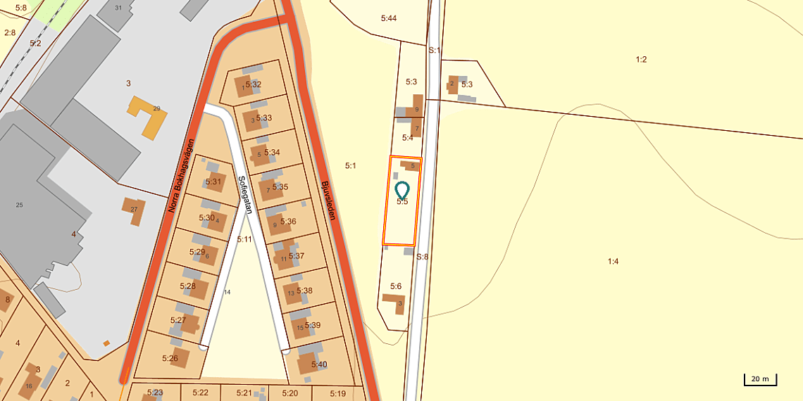 Bild från objektet Tomtkarta