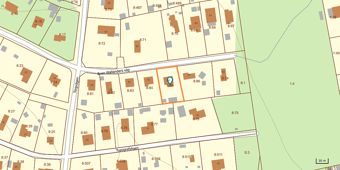 Bild från objektet Fastighetskarta