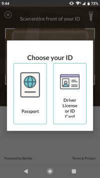 Verify with a passport or driver's licence