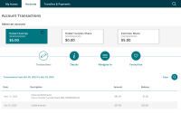 Account transactions