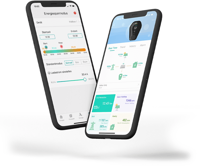 EVtap® App zeigt Ladefortschritt