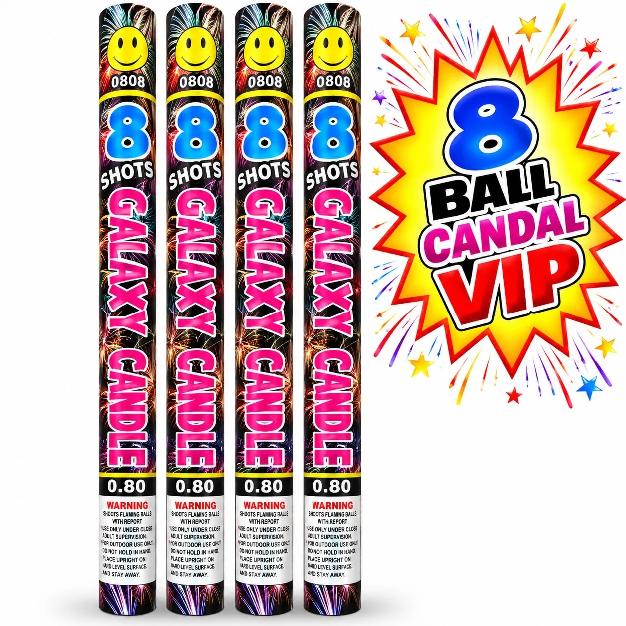 0.8 8 Shots Candle