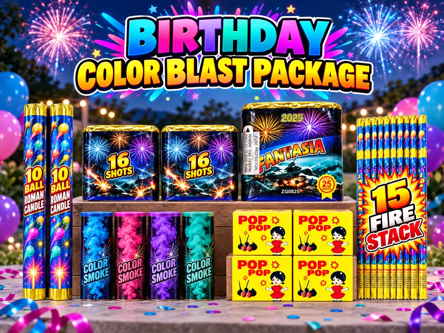 Birthday Color Blast Package 1