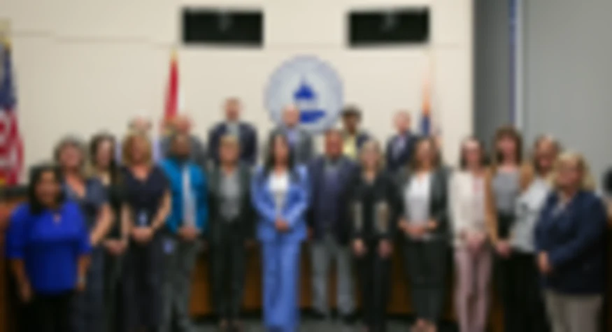 The BOCC and members of the Problem-Solving Court standing together