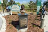 The Honorable Betty Reed's bust located at the Lucy Dell Community Pond in Hillsborough County