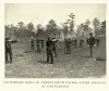 This illustration of the U.S. Army Twenty-Fifth Infantry, also known as Buffalo Soldiers, shows troops performing a calisthenic drill during the Spanish-American War.