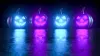 Halloween glowing pumpkins