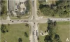 Aerial view of the intersection where the improvements are proposed