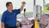 Michael Lehigh checks reclaimed water