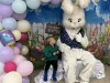 Easter Bunny with small child