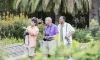 Elderly group on a nature walk