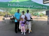 The Dera family poses for a photo at the Cross Creek Park ribbon-cutting ceremony